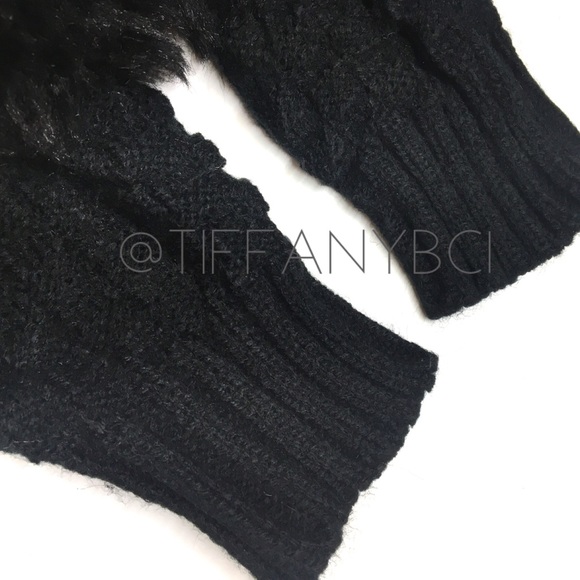 Soft Faux Fur Fingerless Winter Gloves - Picture 9 of 11